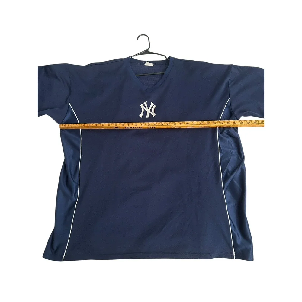 Vintage 90s Majestic New York Yankees Logo Jersey Sz 2X Mesh Blank Light Weight